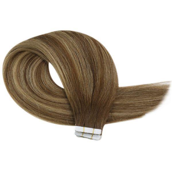 virgin human hair tape in hair bundles