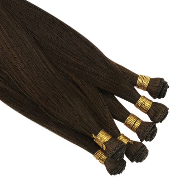hand tied hair weft extensions