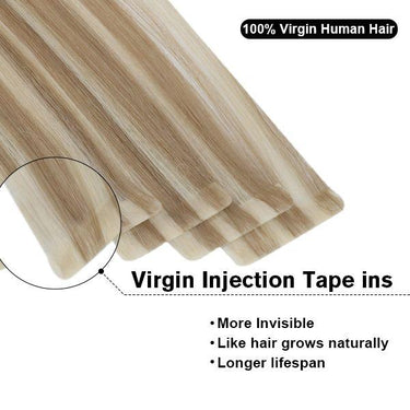 injection virgin tape in hair