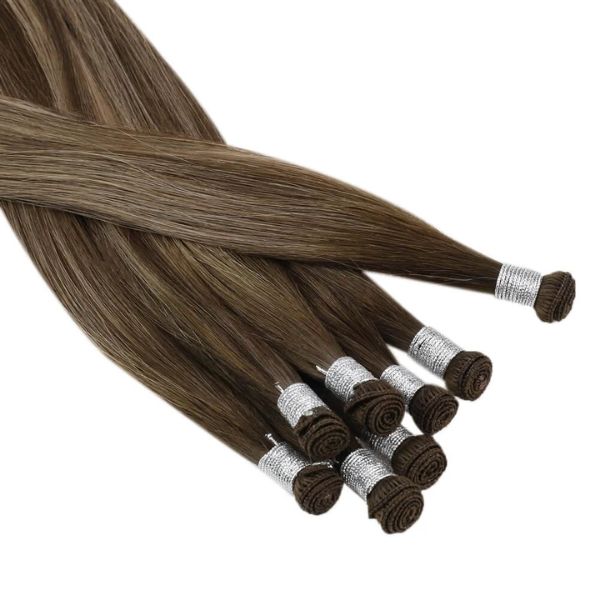 weft hair extensions balayage